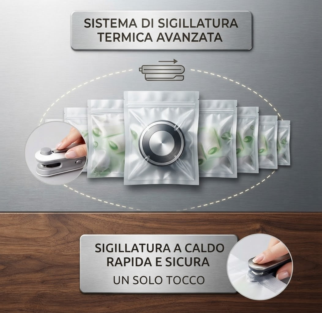 Mini sigillatrice portatile per sacchetti di calore Sigillatrice per sacchetti di plastica