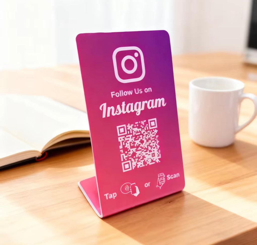 Scheda NFC 215 programmabile con codice QR per Recensioni Google
